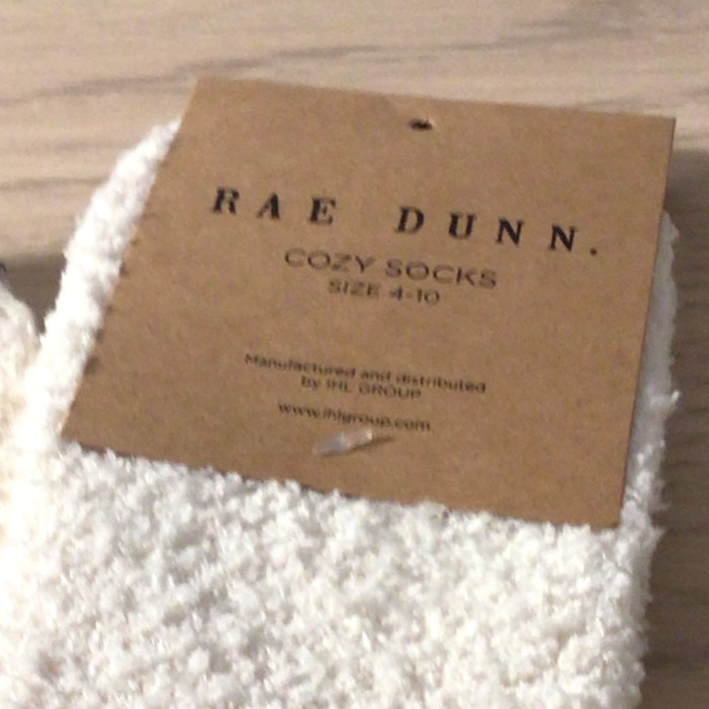 Rae Dunn Fuzzy Socks - Picture 2 of 2
